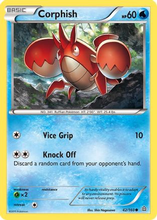 [PKM-C] Corphish (42/160) [XY: Primal Clash]