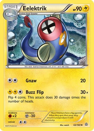[PKM] Eelektrik (63/160) [XY: Primal Clash]