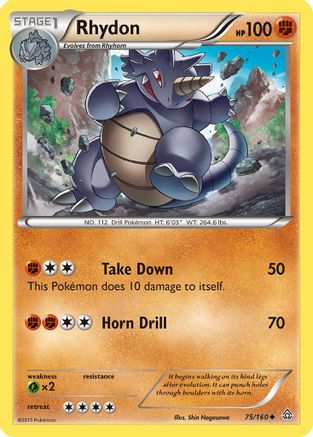 [PKM] Rhydon (75/160) [XY: Primal Clash]