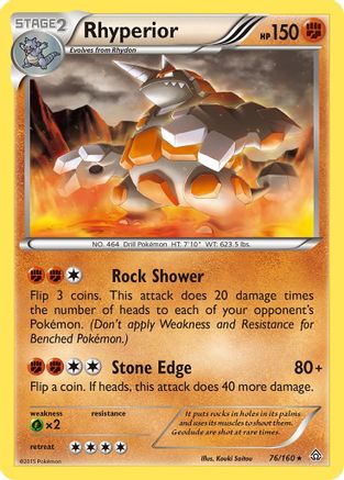 [PKM] Rhyperior (76/160) [XY: Primal Clash]