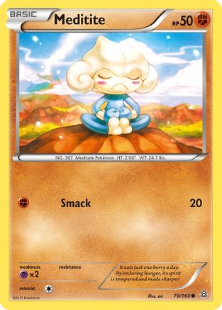 [PKM] Meditite (79/160) [XY: Primal Clash]