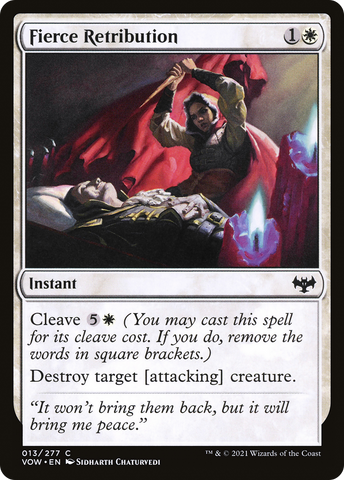 {C} Fierce Retribution [Innistrad: Crimson Vow][VOW 013]