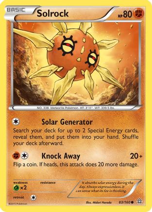 [PKM] Solrock (83/160) [XY: Primal Clash]