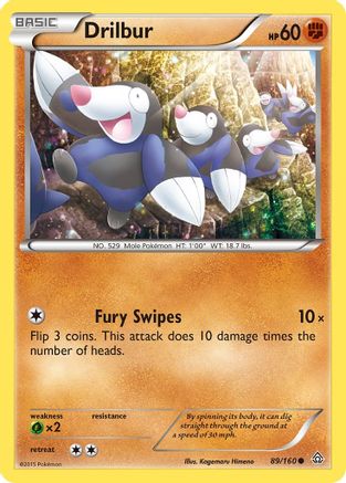 [PKM] Drilbur (89/160) [XY: Primal Clash]