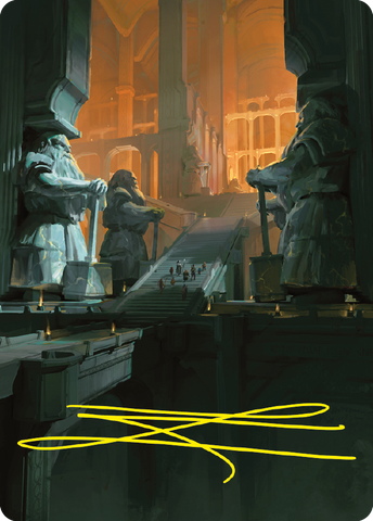 {A} Mines of Moria Art Card (Gold-Stamped Signature) [The Lord of the Rings: Tales of Middle-earth Art Series][GS ALTR 056]