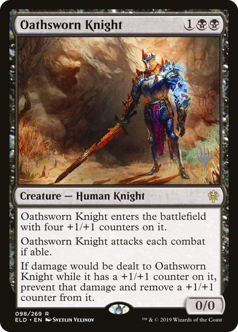 {R} Oathsworn Knight (Promo Pack) [Throne of Eldraine Promos][PP ELD 098]