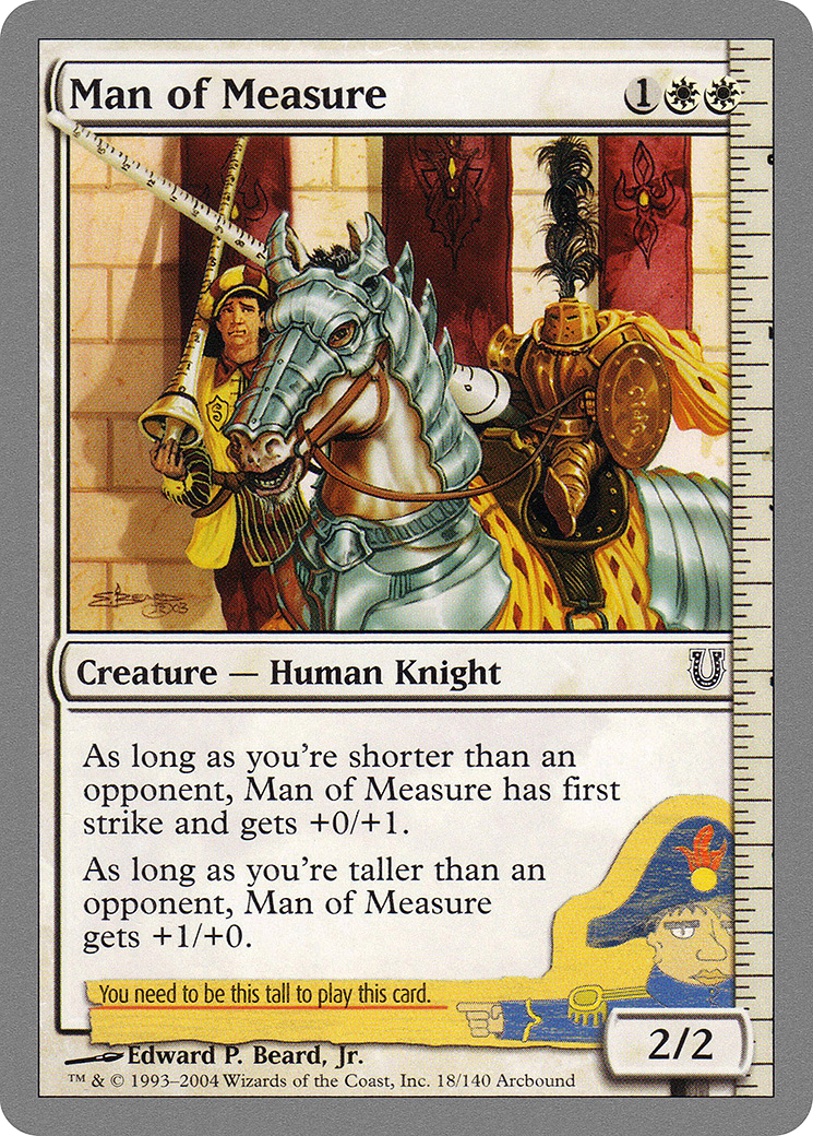 {C} Man of Measure [Unhinged][UNH 018]