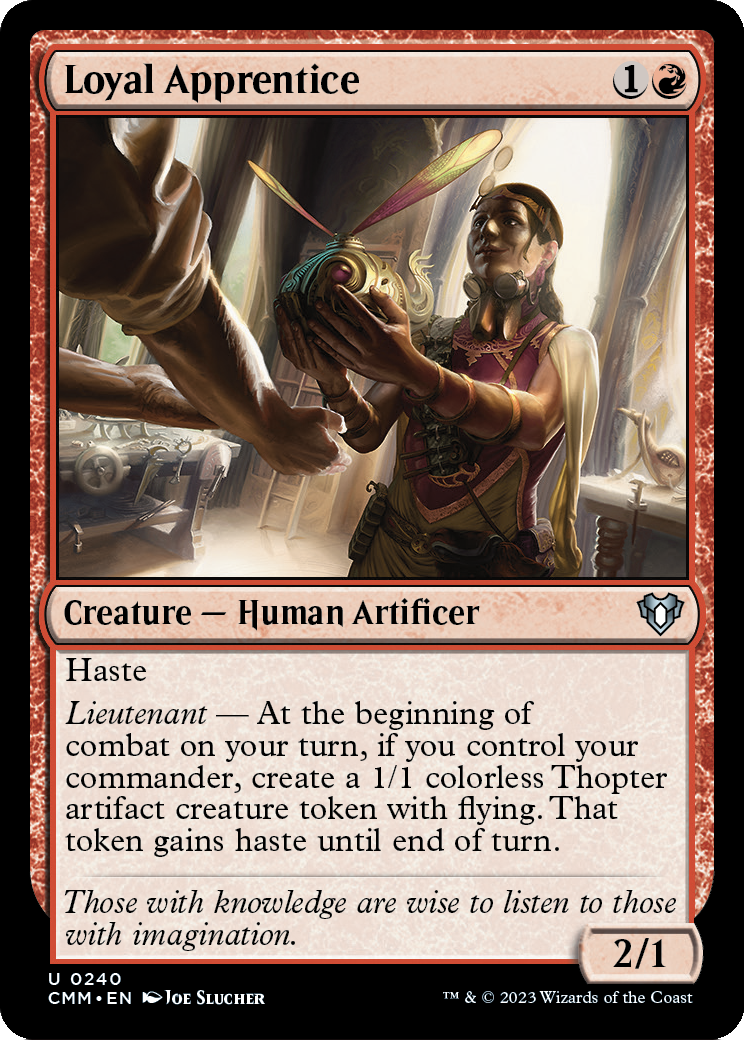{C} Loyal Apprentice (Foil) [Commander Masters] [CMM 240]