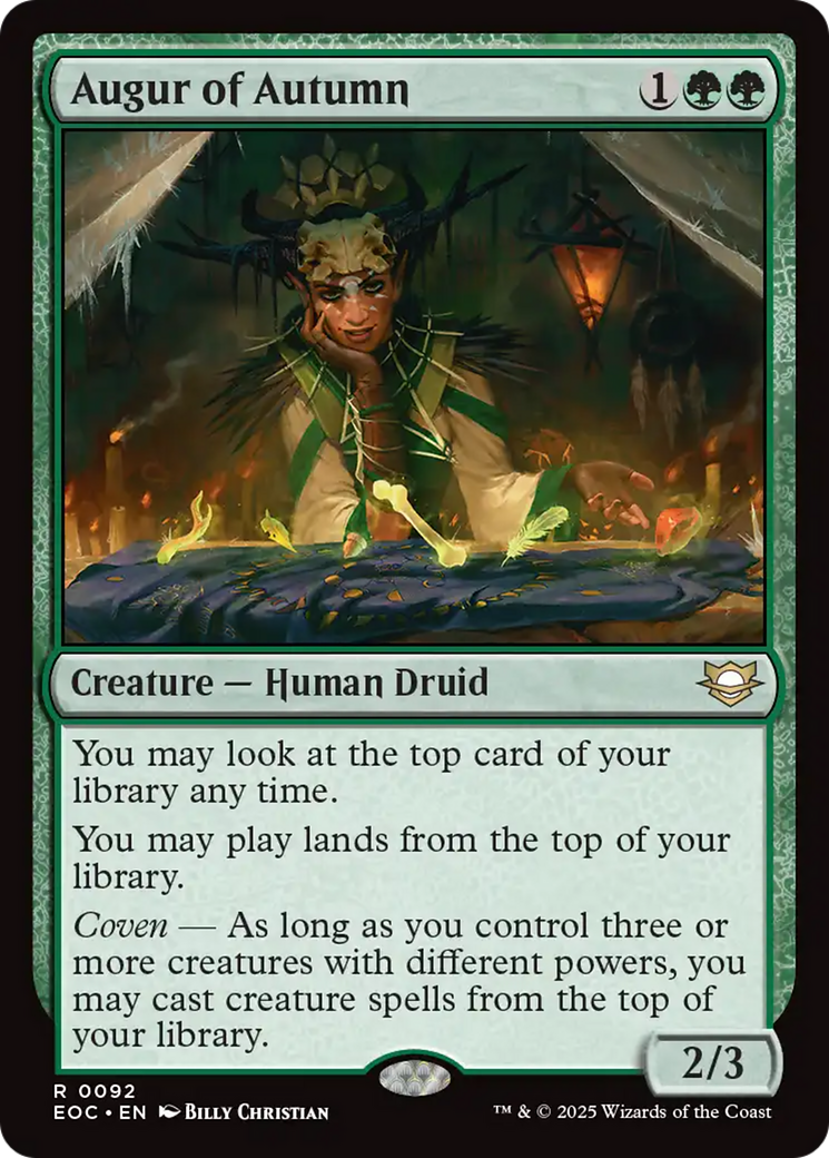 {@@ EOC R} Augur of Autumn [Edge of Eternities Commander][EOC 092]