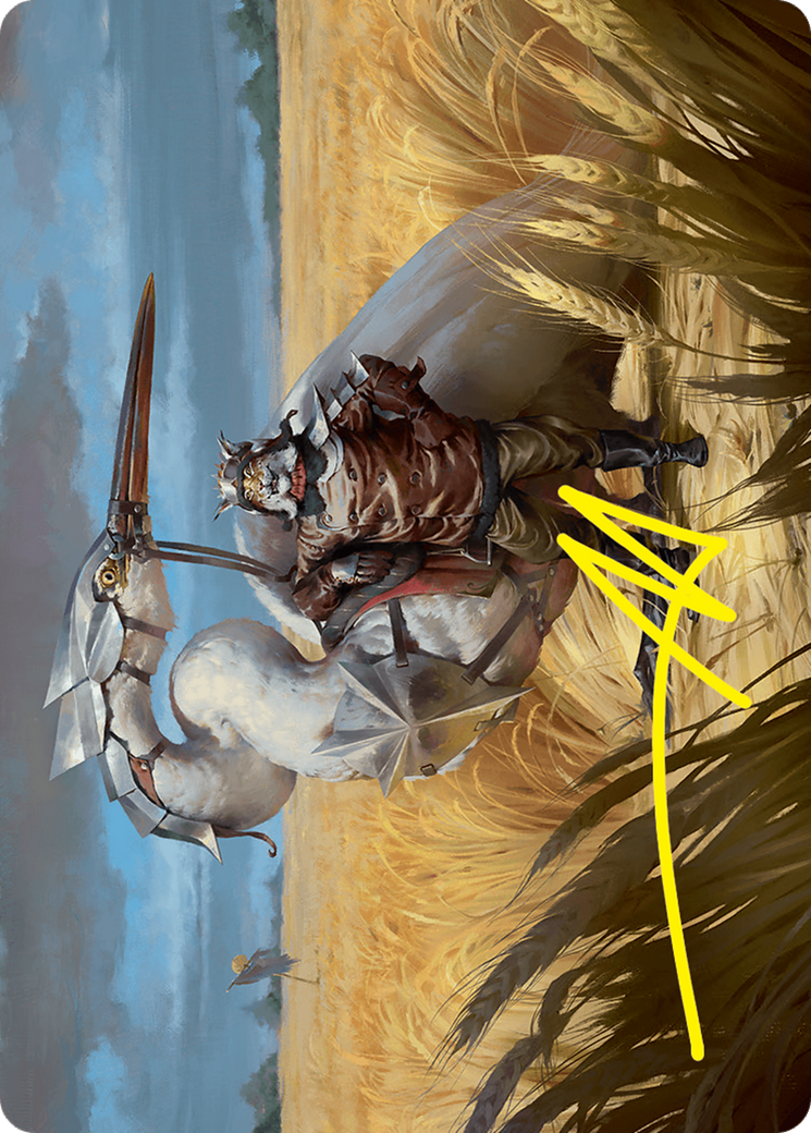 {A} Skyknight Squire Art Card (4/54) (Gold-Stamped Signature) [Foundations Art Series][GS AFDN 004]