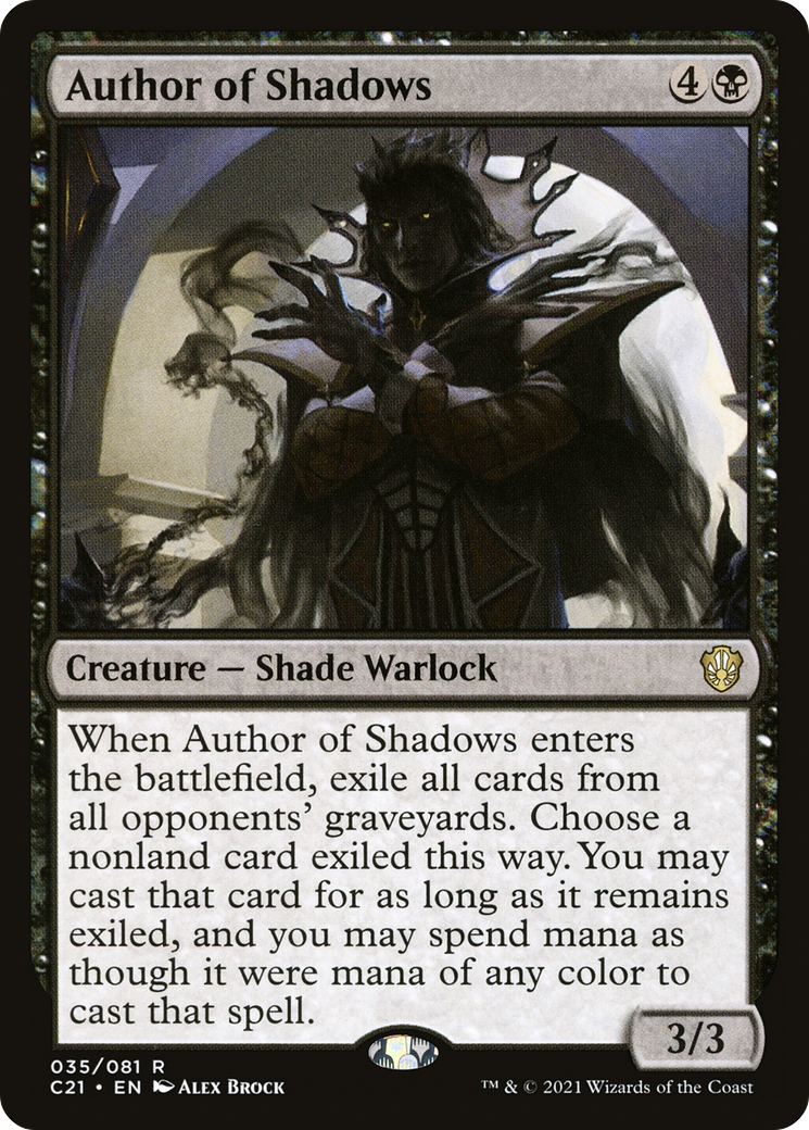 {R} Author of Shadows [Commander 2021][C21 035]