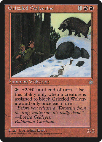{C} Grizzled Wolverine [Ice Age][ICE 192]
