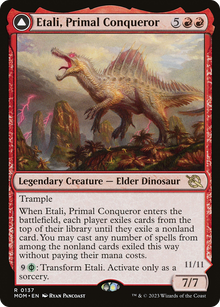 {R} Etali, Primal Conqueror // Etali, Primal Sickness [March of the Machine][MOM 137]