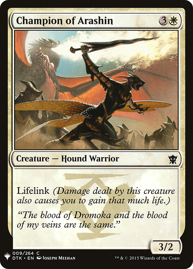 {C} Champion of Arashin [Mystery Booster][LS DTK 009]