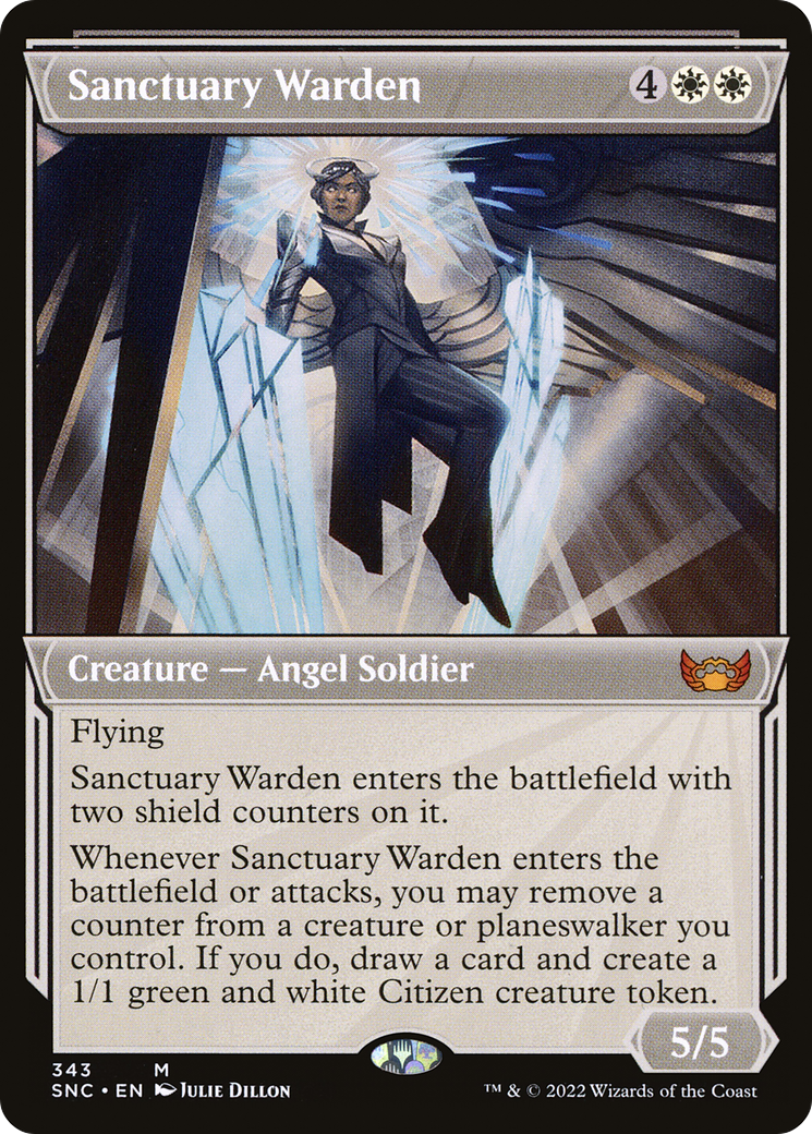 {R} Sanctuary Warden (Showcase Art Deco) [Streets of New Capenna][SNC 343]