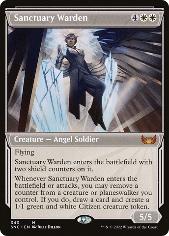 {R} Sanctuary Warden (Showcase Art Deco) [Streets of New Capenna][SNC 343]