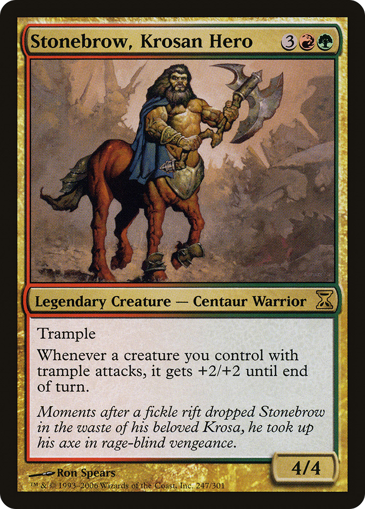 {R} Stonebrow, Krosan Hero [Time Spiral][TSP 247]