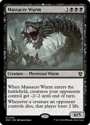 {R} Massacre Wurm [Murders at Karlov Manor Commander][MKC 130]