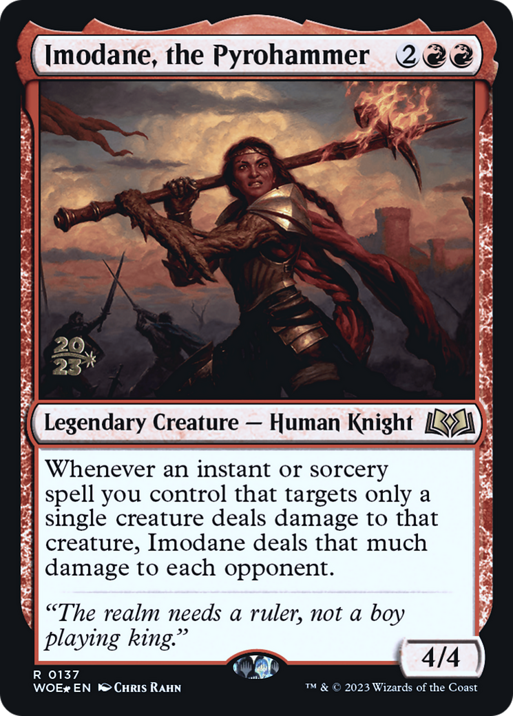 {@R} Imodane, the Pyrohammer [Wilds of Eldraine Prerelease Promos][PR WOE 137]