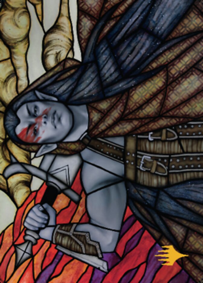 {A} Radha, Coalition Warlord Art Card (Gold-Stamped Signature) [Dominaria United Art Series][GS ADMU 075]