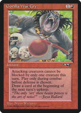 {C} Gorilla War Cry (Red Rattle Drum) [Alliances][ALL 73A]
