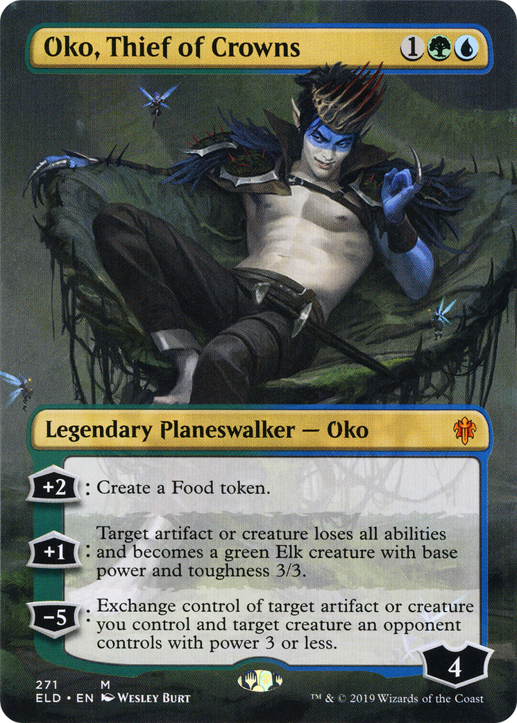 {R} Oko, Thief of Crowns (Borderless) [Throne of Eldraine][ELD 271] - Misty Mountain Games