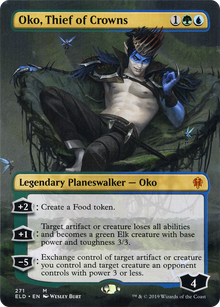 {R} Oko, Thief of Crowns (Borderless) [Throne of Eldraine][ELD 271] - Misty Mountain Games