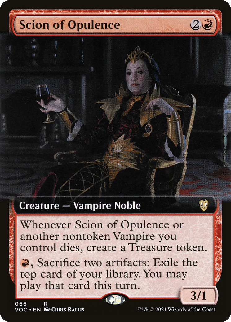 {R} Scion of Opulence (Extended Art) [Innistrad: Crimson Vow Commander][VOC 066]