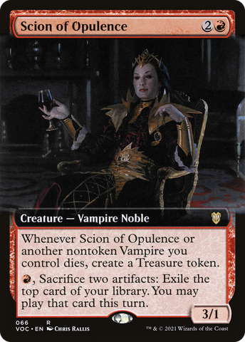 {R} Scion of Opulence (Extended Art) [Innistrad: Crimson Vow Commander][VOC 066]
