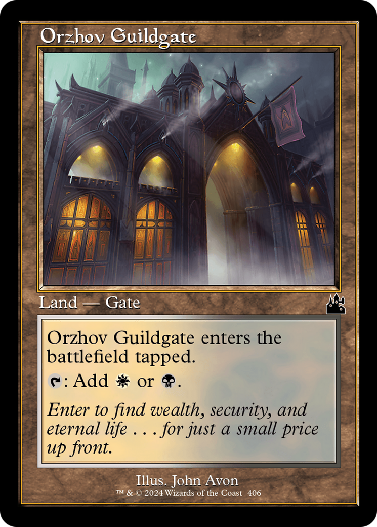 {C} Orzhov Guildgate (Retro Frame) [Ravnica Remastered][RVR 406]