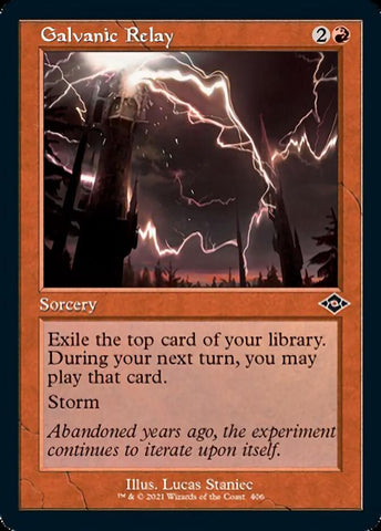 {C} Galvanic Relay (Retro Foil Etched) [Modern Horizons 2][RF ET MH2 406]