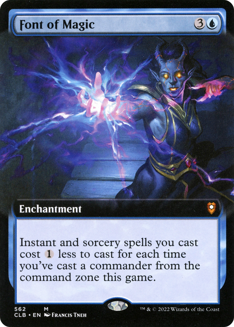 {R} Font of Magic (Extended Art) [Commander Legends: Battle for Baldur's Gate][CLB 562]