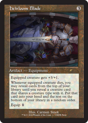 {R} Heirloom Blade (Retro Frame) [Wizards Play Network 2024][PW24 001]