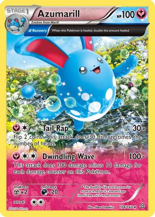 [PKM-R] Azumarill (104/160) [XY: Primal Clash]