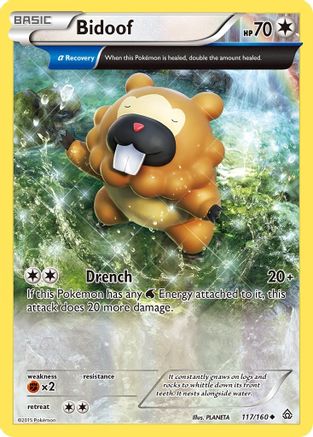 [PKM] Bidoof (117/160) [XY: Primal Clash]