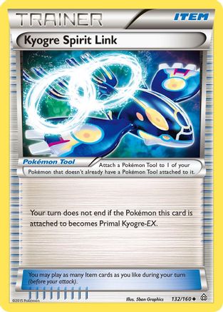 [PKM] Kyogre Spirit Link (132/160) [XY: Primal Clash]