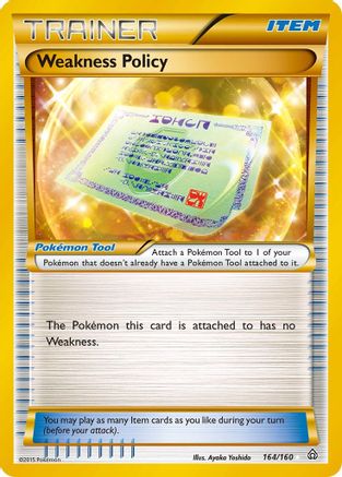 [PKM] Weakness Policy (164/160) [XY: Primal Clash]