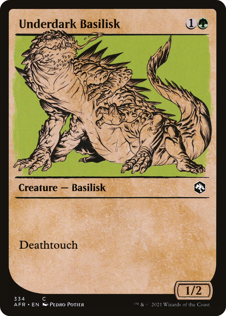 {C} Underdark Basilisk (Showcase) [Dungeons & Dragons: Adventures in the Forgotten Realms][AFR 334]