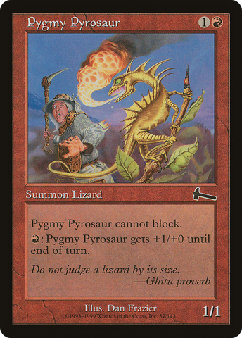 {C} Pygmy Pyrosaur [Urza's Legacy][ULG 087]