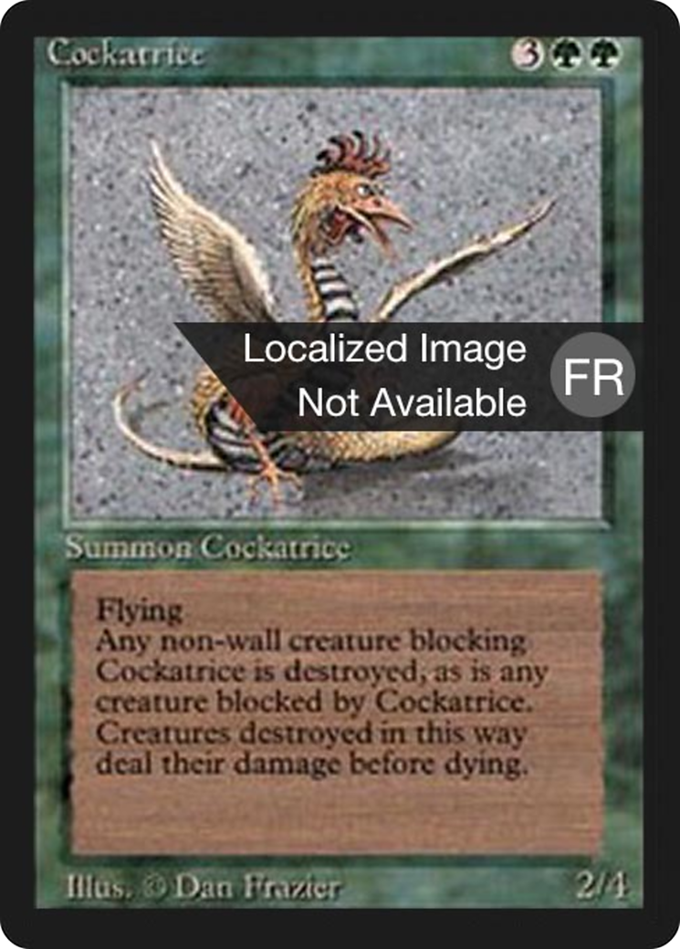 {F} Cockatrice [Foreign Black Border][FBB 3ED 189]