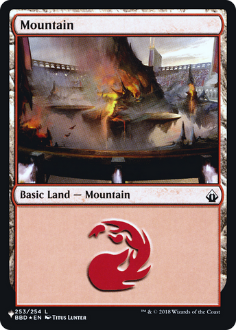 {B}[LS BBD 253] Mountain [Secret Lair: Heads I Win, Tails You Lose]