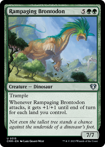 {C} Rampaging Brontodon [Commander Masters][CMM 315]