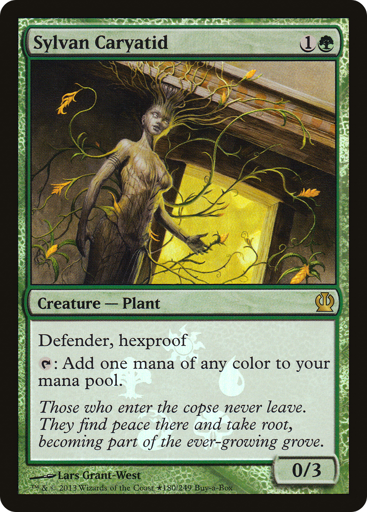 {R} Sylvan Caryatid (Buy-A-Box) [Theros Promos][PA THS 180]