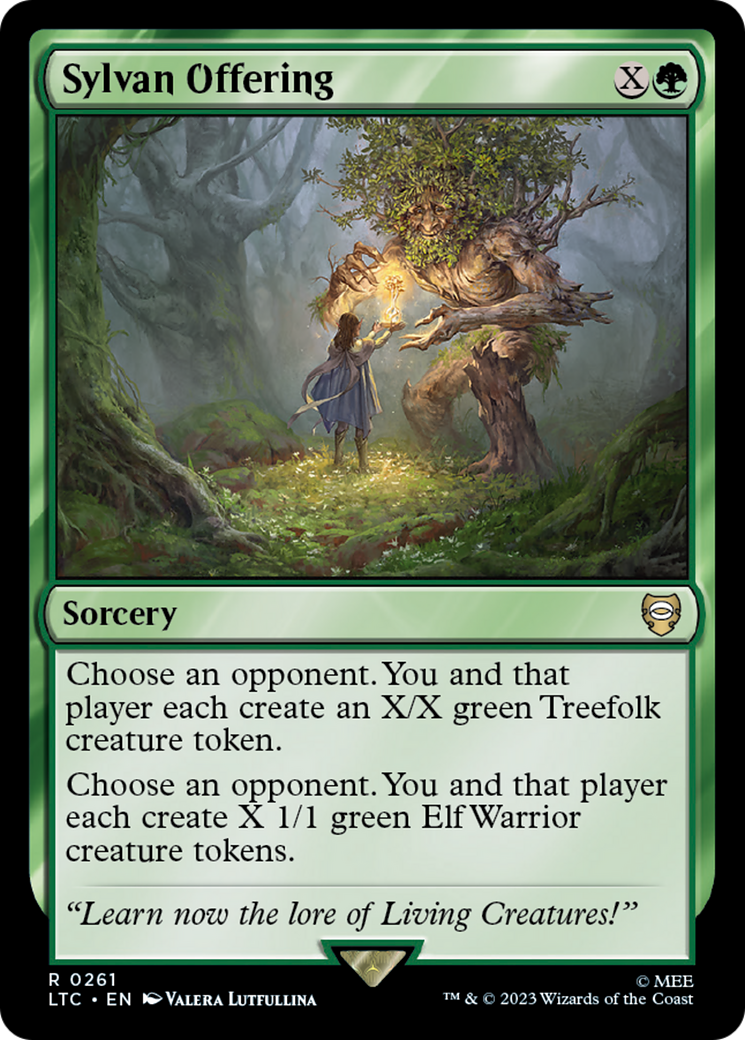 {R} Sylvan Offering [The Lord of the Rings: Tales of Middle-Earth Commander][LTC 261]