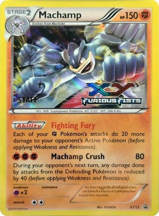 [PKM] Machamp (XY13) (Staff) [XY: Black Star Promos]