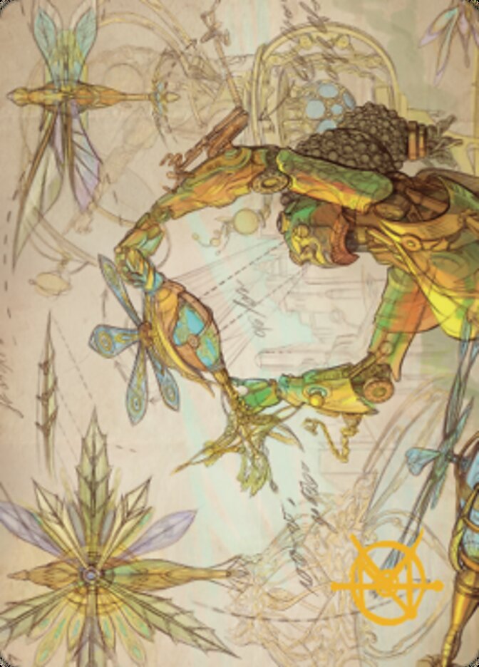 {A} Inspiring Statuary Art Card (Gold-Stamped Signature) [The Brothers' War Art Series][GS ABRO 062]