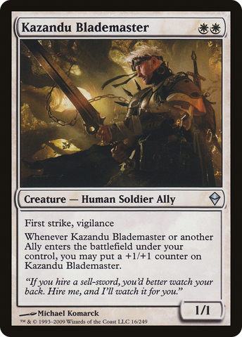 {C} Kazandu Blademaster [Zendikar][ZEN 016]