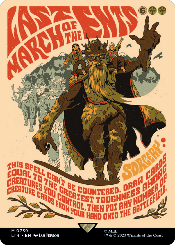 {R} Last March of the Ents (Borderless Poster) [The Lord of the Rings: Tales of Middle-Earth][LTR 739]