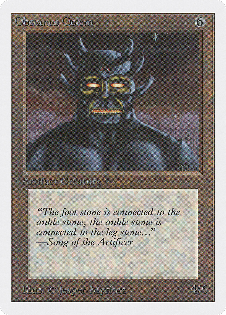 {C} Obsianus Golem [Unlimited Edition][2ED 268]