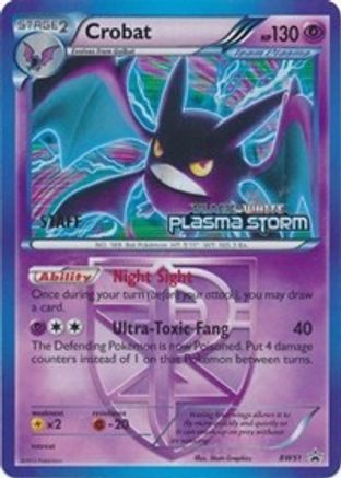 [PKM] Crobat Team Plasma (BW51) (Staff Prerelease Promo) [Black & White: Black Star Promos]
